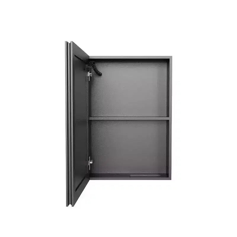 Mobiletto a specchio da bagno da parete 16x22 | Anti-appannamento | Luce LED | 2 Ripiani