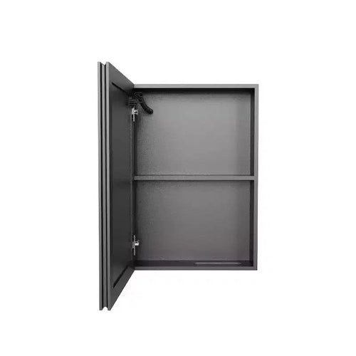 Mobiletto a specchio da bagno da parete 16x22 | Anti-appannamento | Luce LED | 2 Ripiani