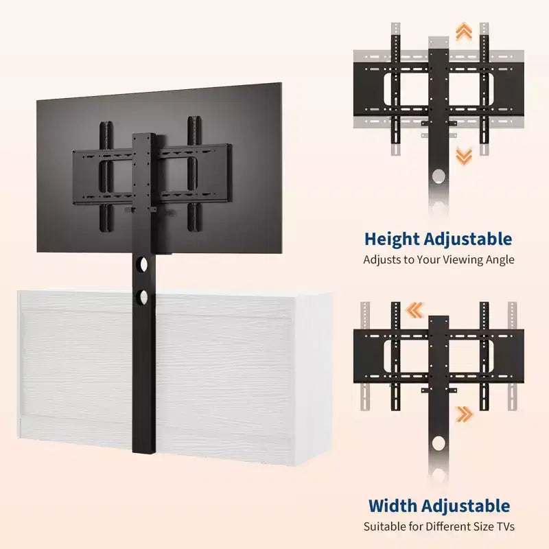 Mobile TV con supporto per TV da 32-85 pollici | Cassettiera a 9 cassetti | Legno ingegnerizzato | Capacità 75 kg