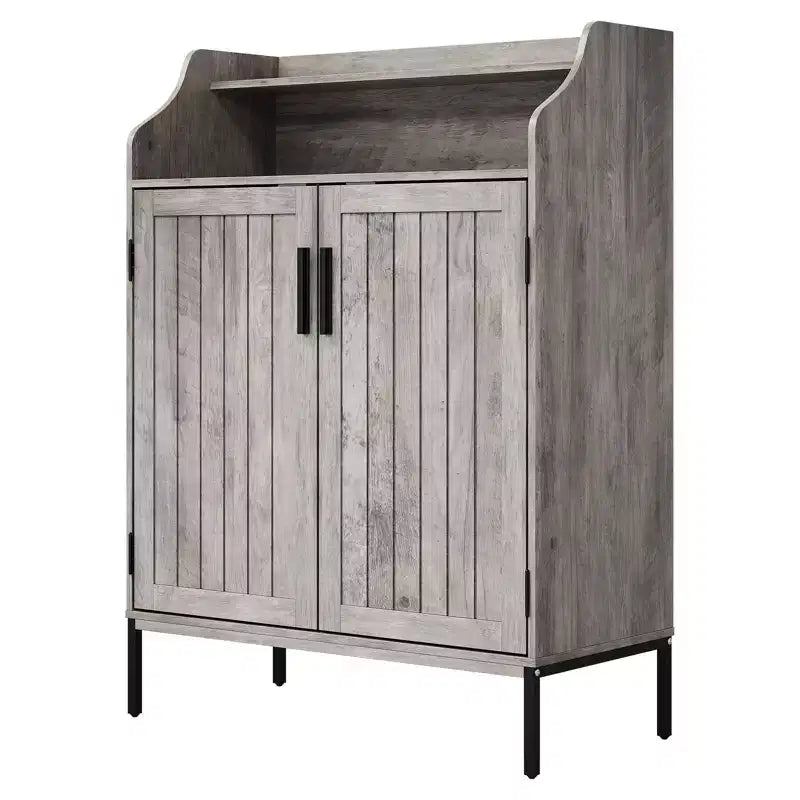Scarpiera a 4 ripiani | 3 ripiani regolabili | 24 paia | Design sottile | Ingresso