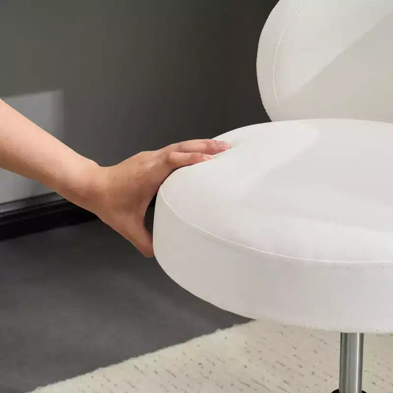 Moderna sedia girevole in PU | Senza braccioli | Altezza regolabile 24-28,9 pollici | Schienale ergonomico | Portata 330 libbre