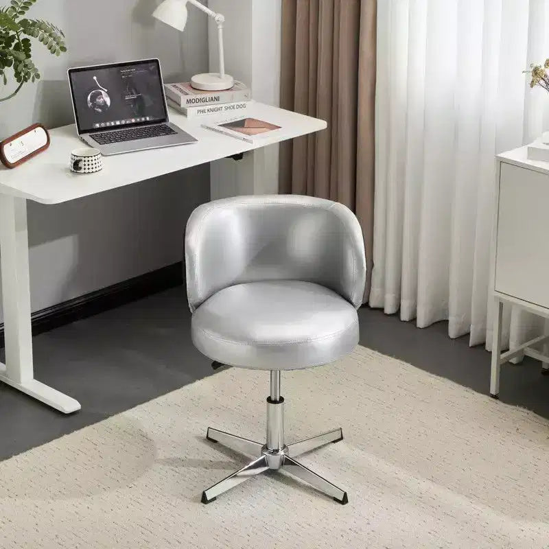 Moderna sedia girevole in PU | Senza braccioli | Altezza regolabile 24-28,9 pollici | Schienale ergonomico | Portata 330 libbre