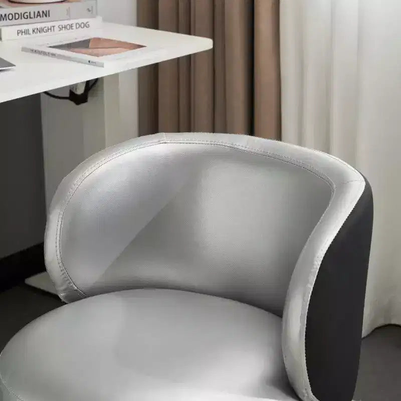 Moderna sedia girevole in PU | Senza braccioli | Altezza regolabile 24-28,9 pollici | Schienale ergonomico | Portata 330 libbre