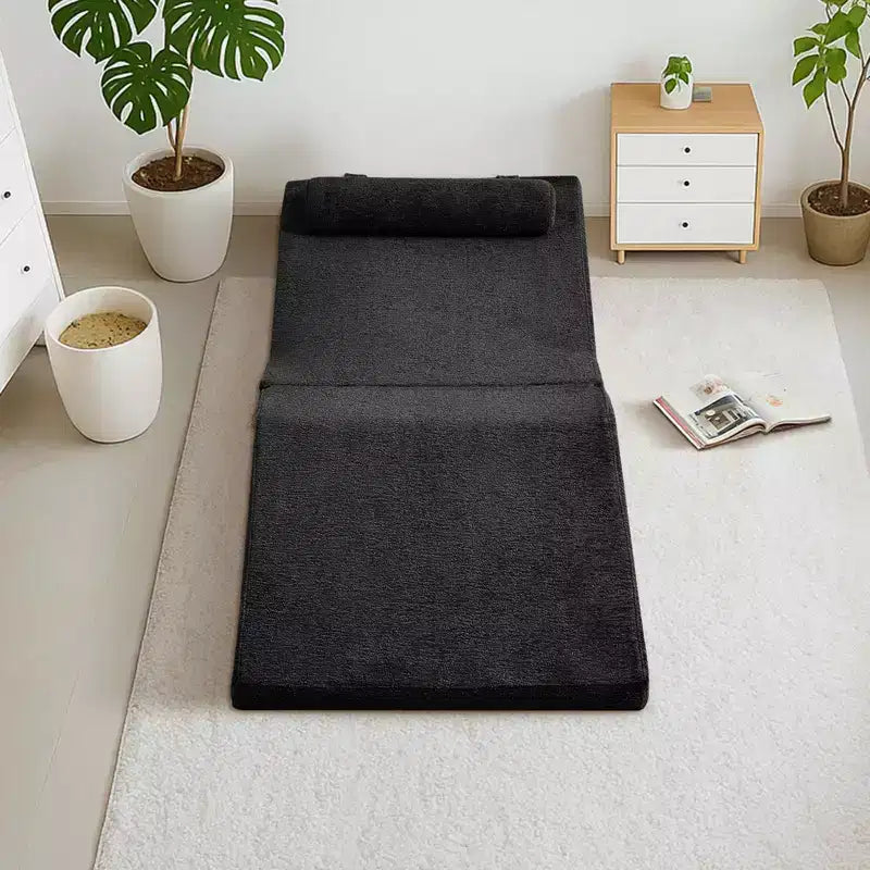 Divano letto futon pieghevole in spugna ad alta densità | Chaise Longue | Cuscino removibile | Nessun assemblaggio