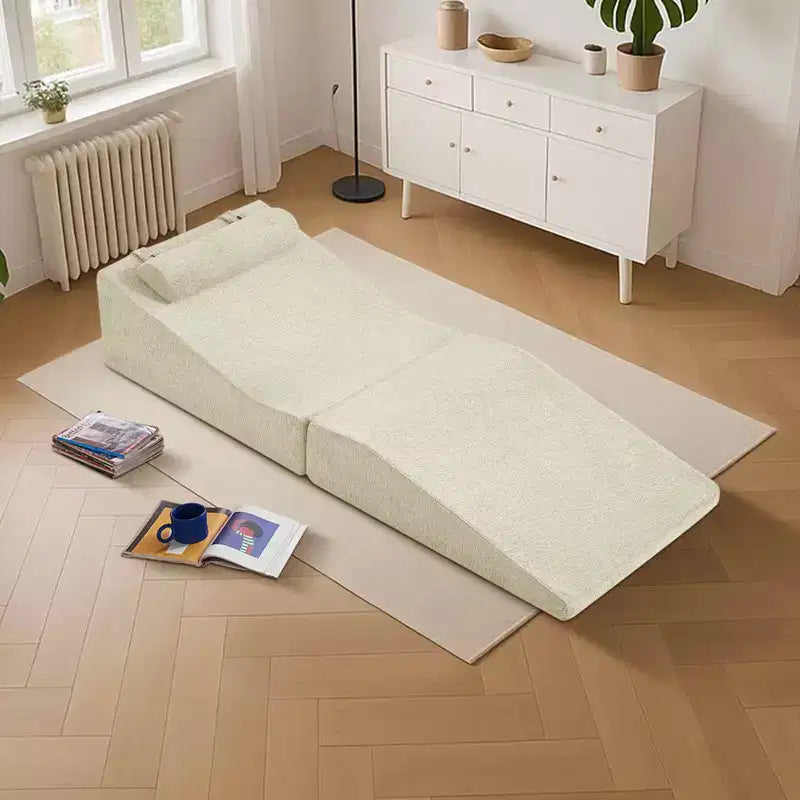 Divano letto futon pieghevole in spugna ad alta densità | Chaise Longue | Cuscino removibile | Nessun assemblaggio