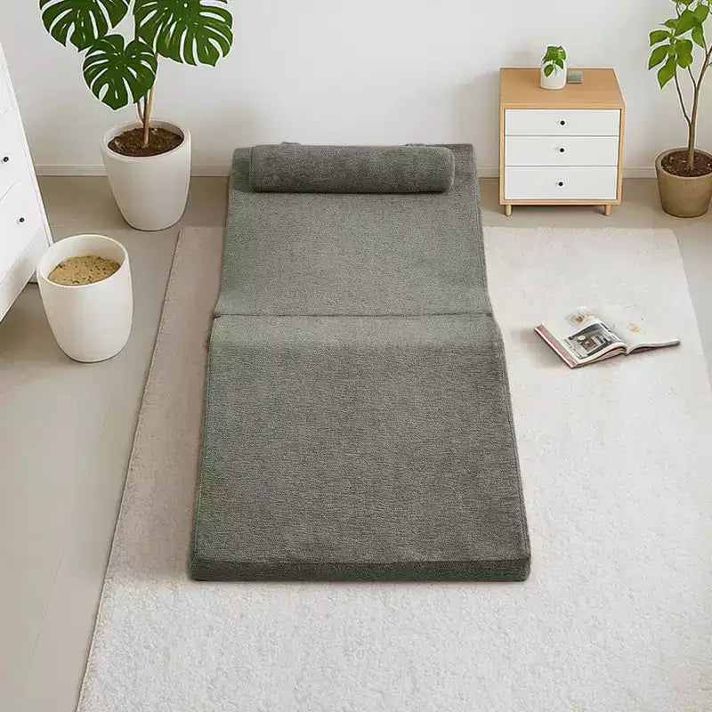 Divano letto futon pieghevole in spugna ad alta densità | Chaise Longue | Cuscino removibile | Nessun assemblaggio