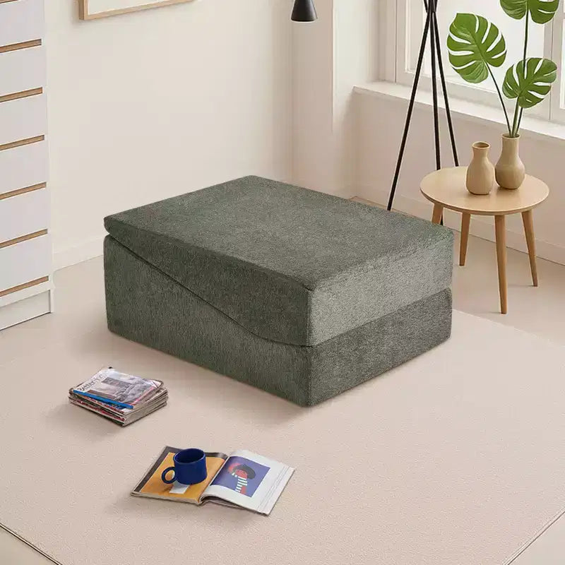 Divano letto futon pieghevole in spugna ad alta densità | Chaise Longue | Cuscino removibile | Nessun assemblaggio