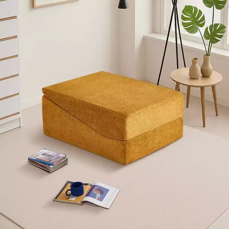 Divano letto futon pieghevole in spugna ad alta densità | Chaise Longue | Cuscino removibile | Nessun assemblaggio