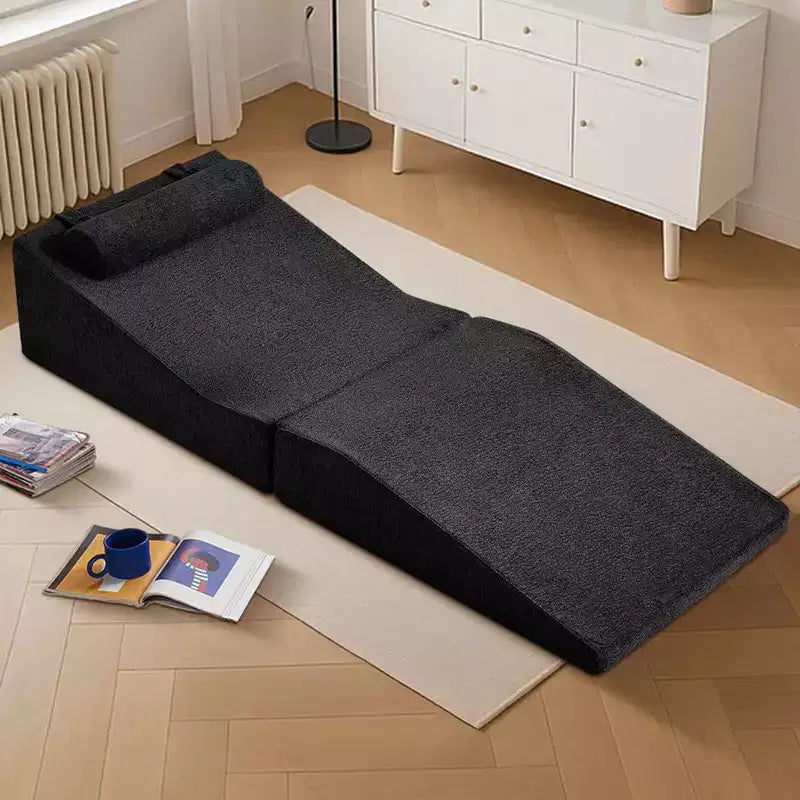 Divano letto futon pieghevole in spugna ad alta densità | Chaise Longue | Cuscino removibile | Nessun assemblaggio