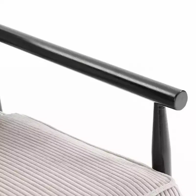 Poltrona Mid-Century Modern | Sedile con Contenitore Nascosto | Cuscino Lombare | Portata 113 kg | Velluto a Coste
