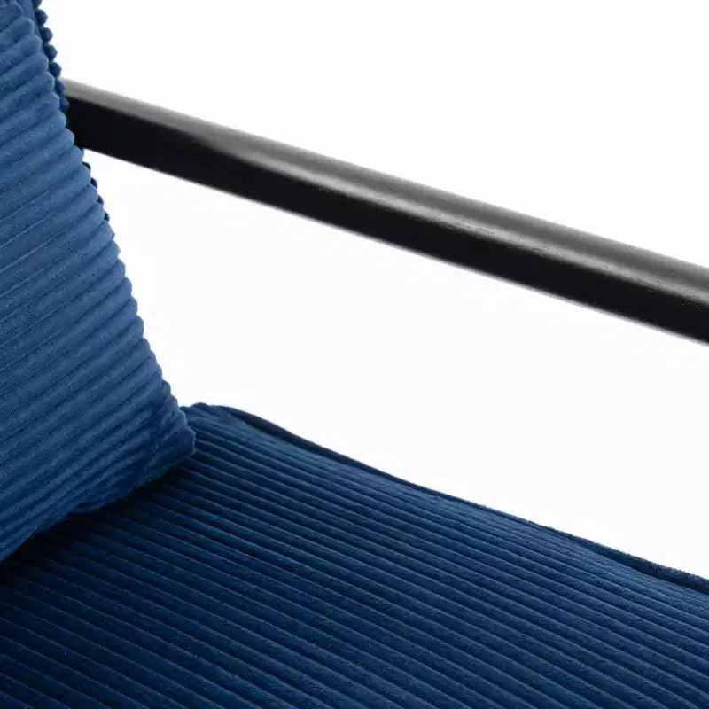 Poltrona Mid-Century Modern | Sedile con Contenitore Nascosto | Cuscino Lombare | Portata 113 kg | Velluto a Coste