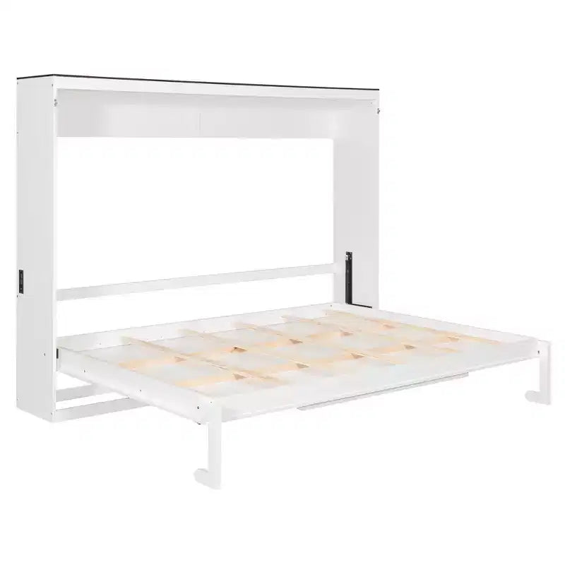 Letto a muro a scomparsa Queen Size | Prese di ricarica e USB | Meccanismo a doppio pistone | Portata 272 kg