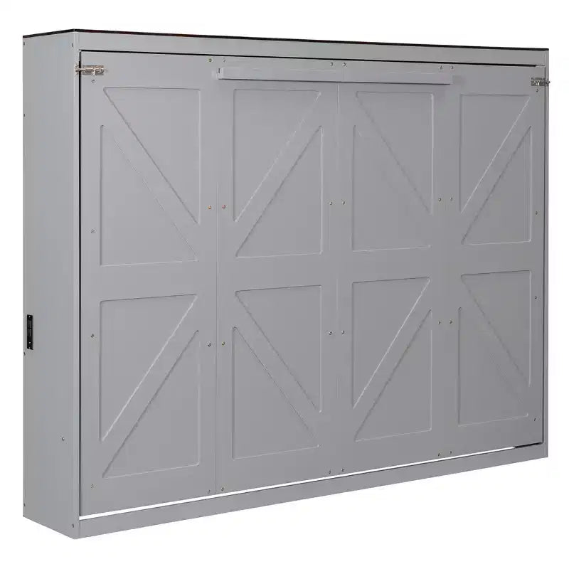 Letto a muro a scomparsa Queen Size | Prese di ricarica e USB | Meccanismo a doppio pistone | Portata 272 kg