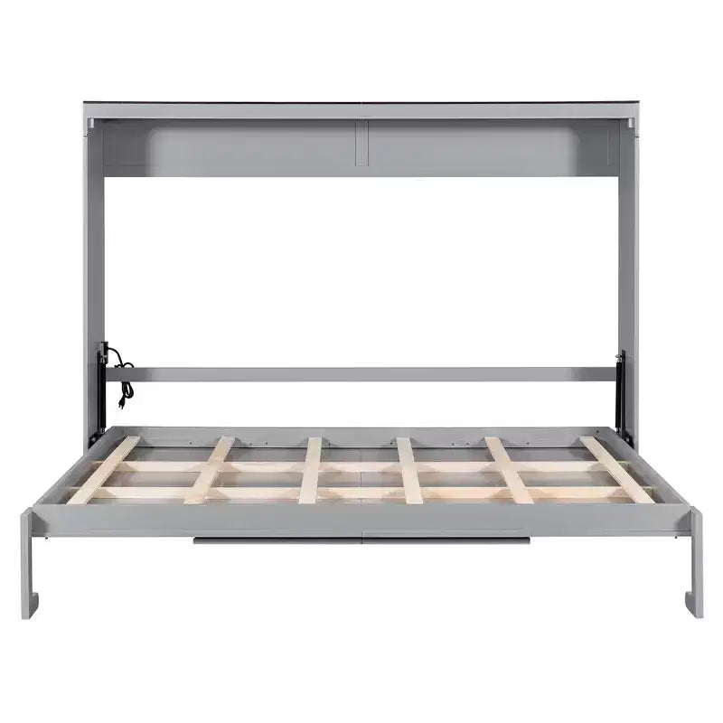 Letto a muro a scomparsa Queen Size | Prese di ricarica e USB | Meccanismo a doppio pistone | Portata 272 kg