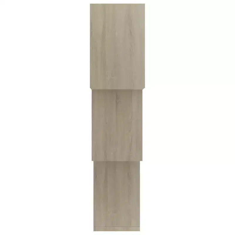 Mensola a muro rovere Sonoma | Legno ingegnerizzato | 3 ripiani | 68 x 68 cm | Da parete