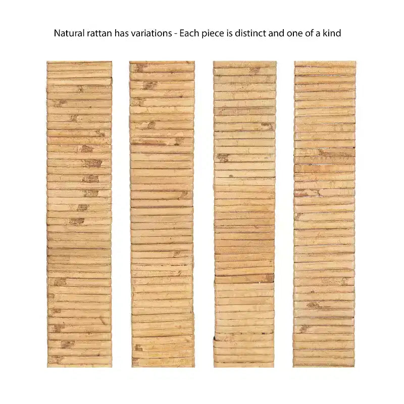 Specchiera pensile in rattan | 3 ripiani | Chiusura magnetica | 20x30 pollici