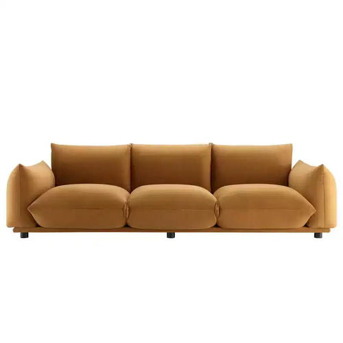 Copious Performance Velvet Sofa Cognac - Modway