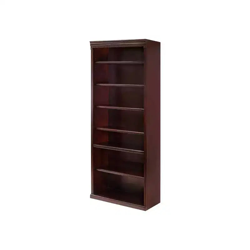 Libreria verticale da 84 pollici | 7 ripiani | Finitura ciliegio | Antiribaltamento | Nessun assemblaggio