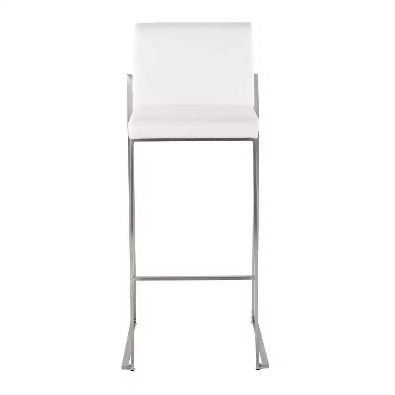 Set di 2 sgabelli da bar alti in velluto | Telaio in acciaio inossidabile | Altezza seduta 79 cm | 113 kg